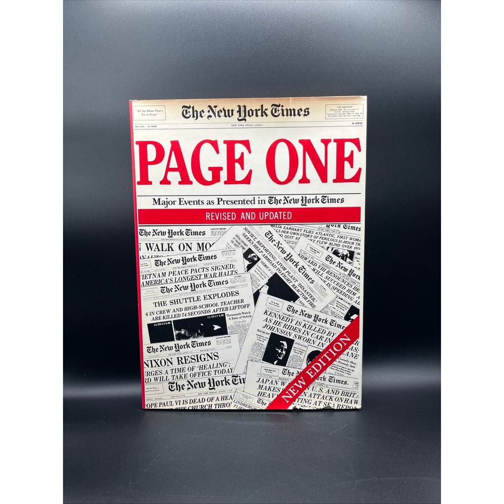 Page One Major Events as Presented in The New York Times Revised Updated Edition